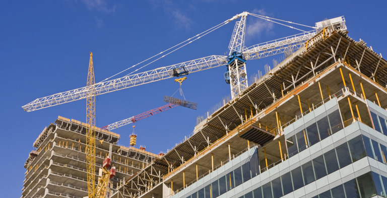 Buildings under construction